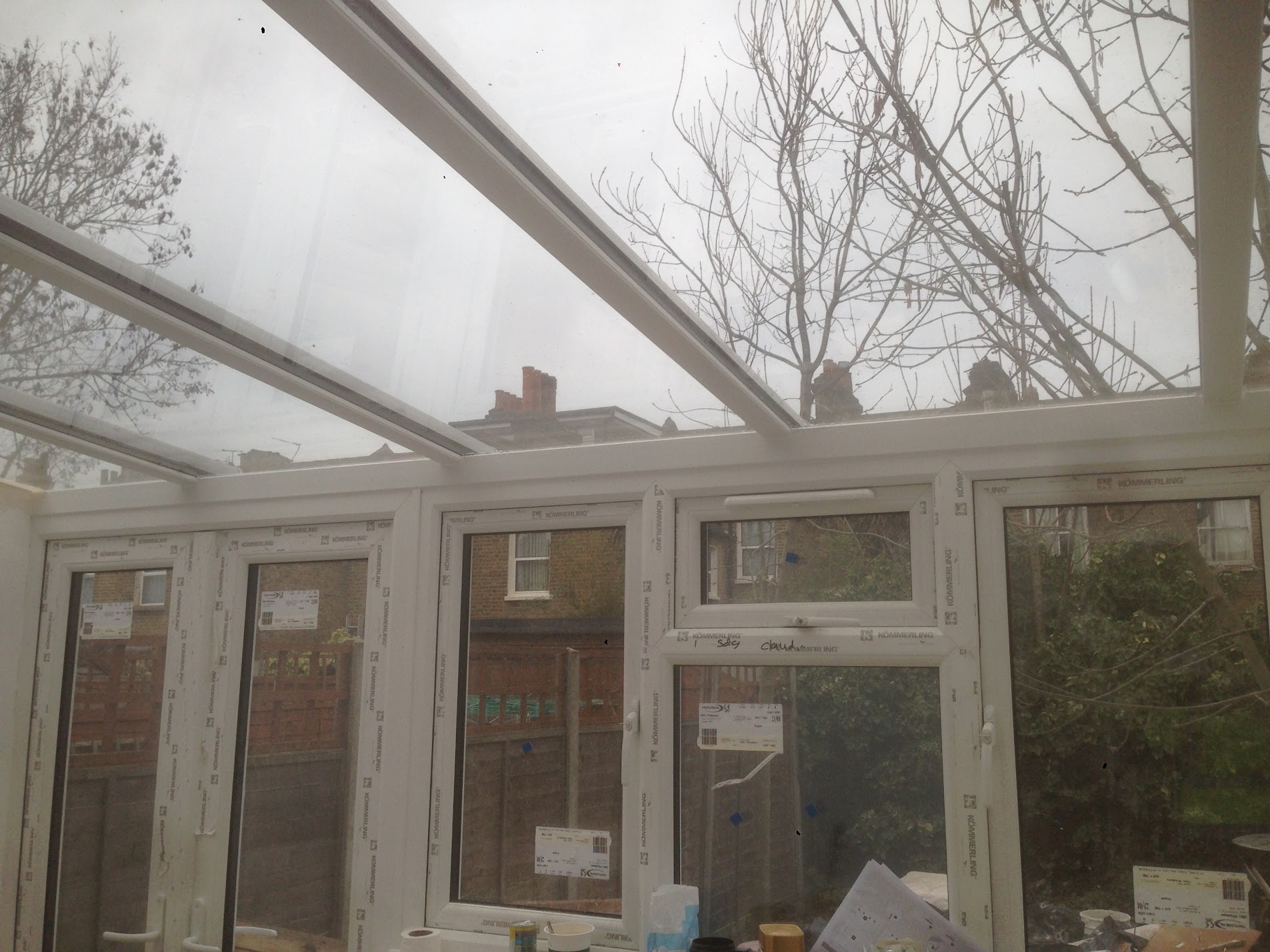 Skylight installation work